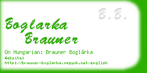 boglarka brauner business card