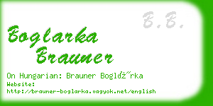 boglarka brauner business card